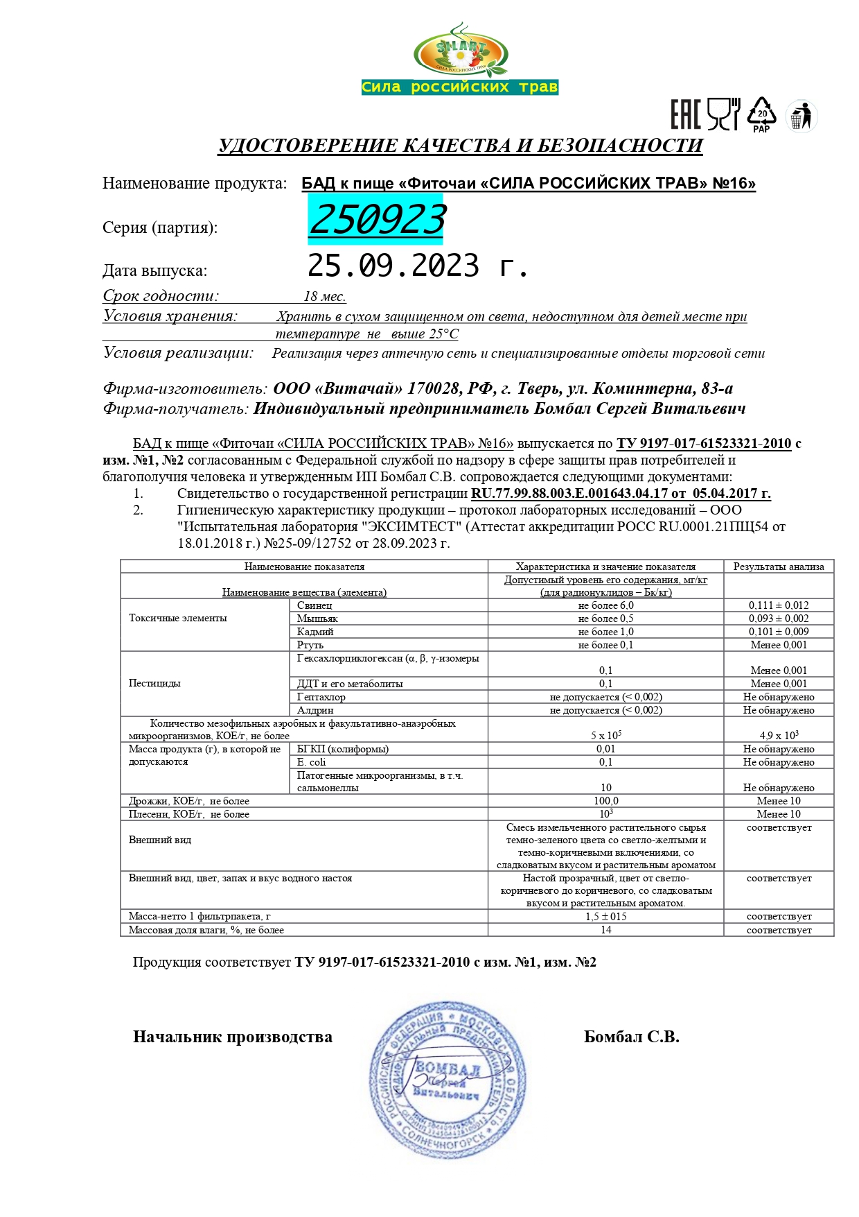 Паспорт №092023